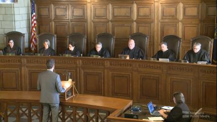 District Judge Andrea Miller Sits with Nebraska Supreme Court